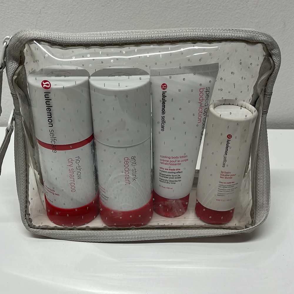 🔥lululemon Selfcare On The Go Sweat Kit 4-pc Set with Travel Bag🔥 - Picture 12 of 14